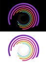 Colorful abstract technology circles background Royalty Free Stock Photo